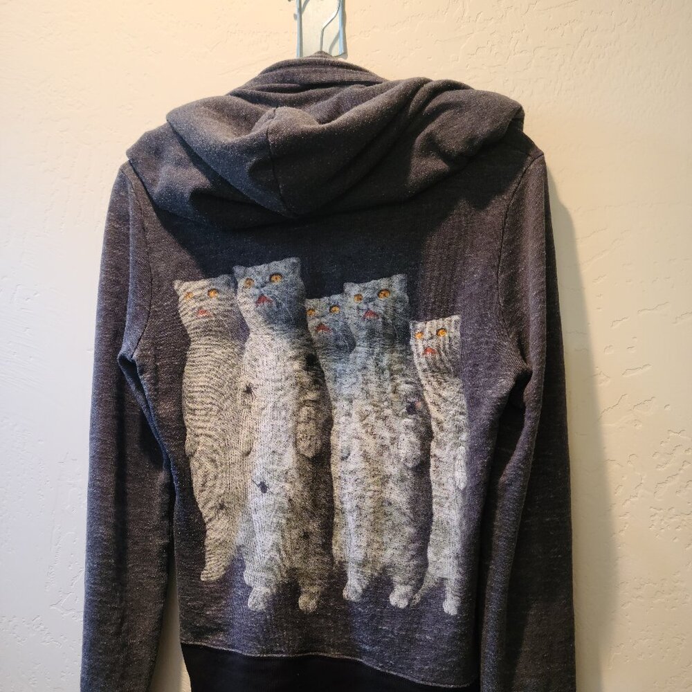 Wildfox Zombie Cats Track Hoodie,. small